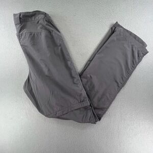 Quechua Men Convertible Hiking Pants Grey Polyamide W33 L33 Gorpcore Outdoor